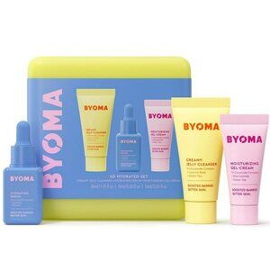 BYOMA Skincare Set in case; Cleanse, Hydrate and Protect